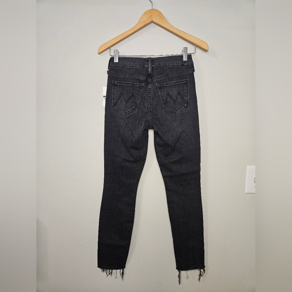 NEW! Mother Denim The Looker Sacred Slit Ankle Jeans Dear Mr. Black Size 25 - Picture 5 of 14